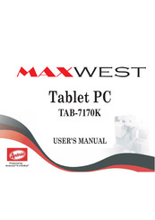 MaxWest TAB-7170K Manual De Instrucciones