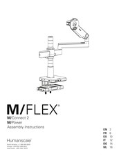 Humanscale M/CONNECT  2 Instrucciones De Montaje