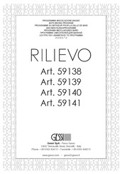 Gessi RILIEVO 59138 Manual De Instrucciones