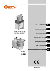 Bartscher 120.831 Uso Y Mantenimiento