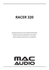 MAC Audio RACER 320 Manual Del Usuario