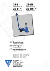 AC Hydraulic 25-1H Advertencias E Instrucciones De Seguridad