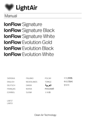 Lightair IonFlow Signature Black Manual Del Usuario