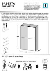 Forte BABETTA BBTS822X2 Instrucciones De Montaje