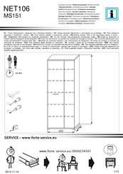 Forte NET106 MS151 Instrucciones De Montaje