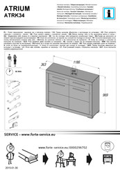 Forte ATRIUM ATRK34 Instrucciones De Montaje