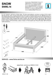 Forte SNOW SNWL14 Instrucciones De Montaje