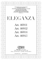 Gessi ELEGANZA 46012 Instrucciones De Montaje