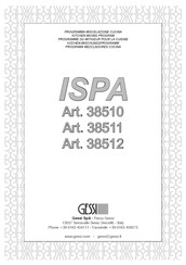 Gessi ISPA 38511 Manual Del Usuario