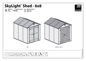Palram Skylight Shed 6x8 Instrucciones De Montaje
