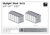 Palram Skylight Shed 6x12 Instrucciones De Montaje