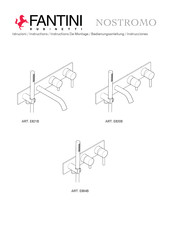 Fantini Rubinetti NOSTROMO E884B Instrucciones