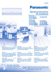 Panasonic CU-E9HKE Instrucciones De Operación