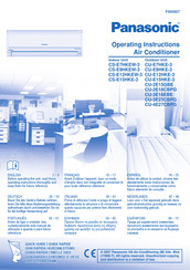 Panasonic CU-E12HKE-3 Manual De Instrucciones