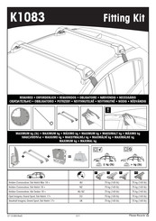 Yakima K1083 Manual De Instrucciones