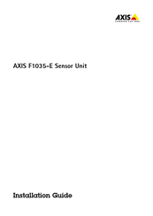 Axis F1035-E Sensor Unit Guia De Instalacion