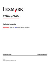 Lexmark C746 Serie Guia Del Usuario