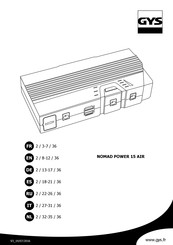 GYS NOMAD POWER 15 AIR Manual De Instrucciones