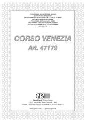 Gessi CORSO VENEZIA 47179 Instrucciones De Montaje
