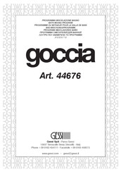 Gessi goccia 44676 Manual De Instrucciones