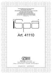 Gessi iSpa 41110 Manual Del Usuario