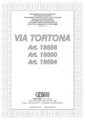 Gessi VIA TORTONA 18690 Manual Del Usuario