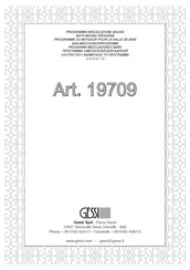 Gessi 19709 Manual Del Usuario