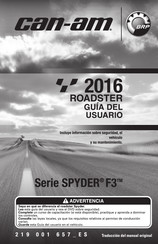 BRP Can-Am SPYDER F3 2016 Guia Del Usuario