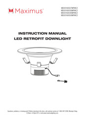 MAXIMUS MDO0160030MPWC2 Manual De Instrucciones