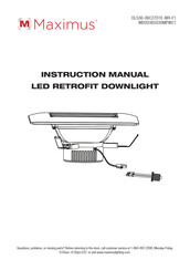 MAXIMUS DLS36-06C27D1E-WH-F1 Manual De Instrucciones