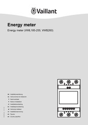 Vaillant VWS260 Manual Del Usuario