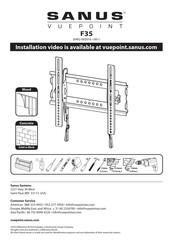 SANUS VuePoint F35 Instalación