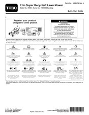 Toro 21564 Guia De Inicio Rapido