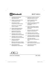 EINHELL GE-CT 18/30 Li Manual De Instrucciones