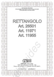 Gessi RETTANGOLO 11955 Manual De Instrucciones