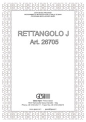 Gessi RETTANGOLO J Manual Del Usuario