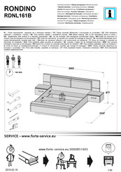 Forte RONDINO RDNL161B Instrucciones De Montaje