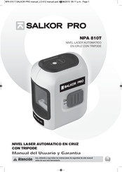 SALKOR PRO NPA 810T Manual Del Usuario Y Garantía