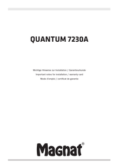 Magnat QUANTUM 7230A Manual Del Usuario