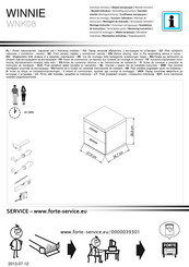 Forte WINNIE WNK08 Instrucciones De Montaje