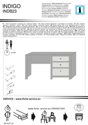 Forte INDIGO INDB23 Instrucciones De Montaje