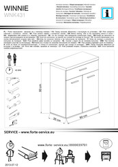 Forte WINNIE WNK431 Instrucciones De Montaje