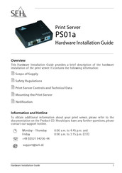 SEH PS01a Guía De Instalación De Hardware