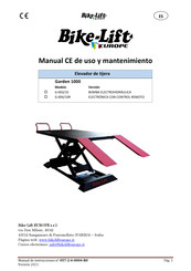 Bike-Lift Garden 1000 Manual De Uso