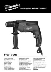 Milwaukee PD 705 Manual Original