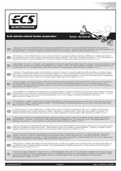 ECS Electronics AU-042-ZZ Instrucciones De Montaje