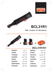 Bahco BCL31R1K1 Manual De Instrucciones