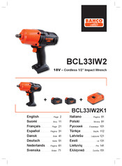 Bahco BCL33IW2K1 Manual De Instrucciones