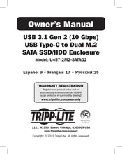 Tripp-Lite U457-2M2-SATAG2 El Manual Del Propietario