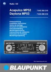 Blaupunkt Daytona MP53 Instrucciones De Instalación